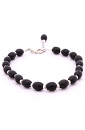 Vogue Crafts and Designs Pvt. Ltd. manufactures Classic Black Bead Anklet at wholesale price.