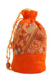 Vogue Crafts and Designs Pvt. Ltd. manufactures Orange Potli Bag at wholesale price.