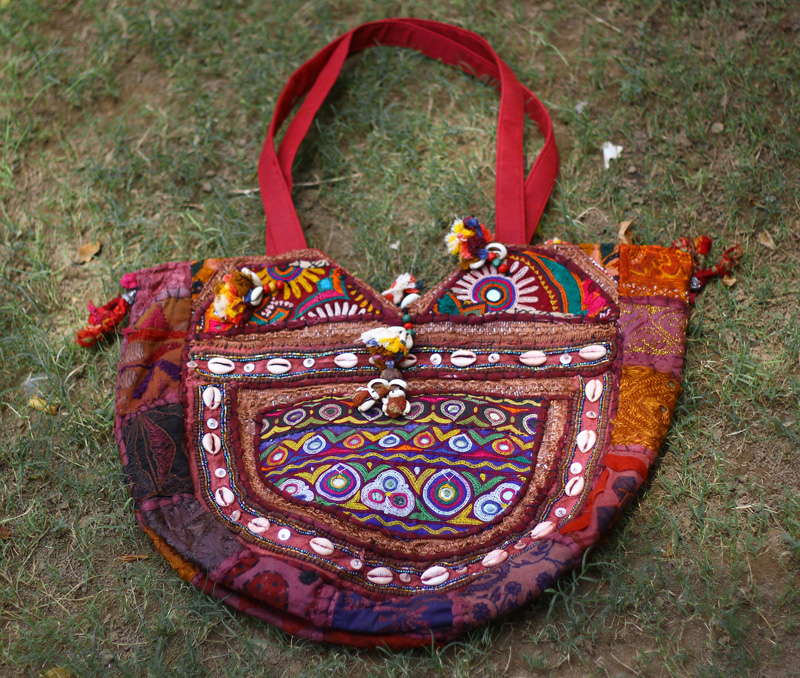 Vogue Crafts & Designs Pvt. Ltd. manufactures Kantha Work Bag at wholesale price.