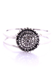 Vogue Crafts and Designs Pvt. Ltd. manufactures Dome Shape German Silver Bangle at wholesale price.