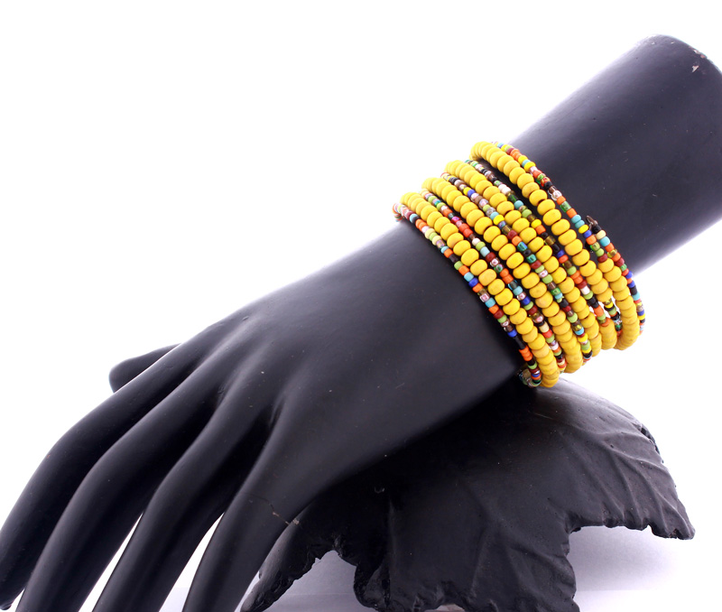 Vogue Crafts & Designs Pvt. Ltd. manufactures Vibrant Yellow Bracelet at wholesale price.