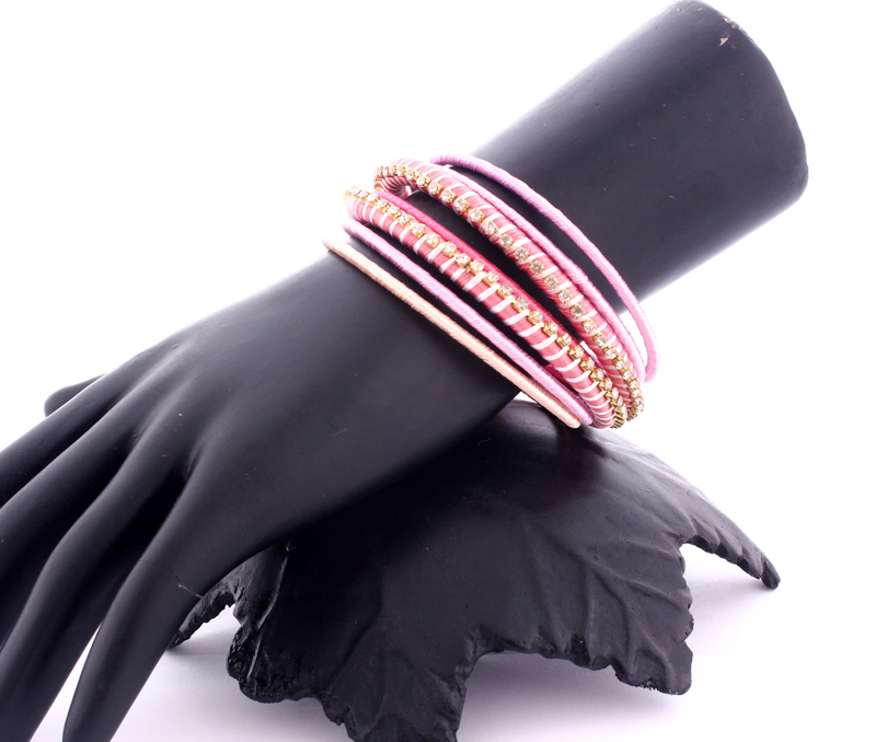 Vogue Crafts & Designs Pvt. Ltd. manufactures Shades of Pink Bangles at wholesale price.