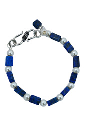 Vogue Crafts and Designs Pvt. Ltd. manufactures Lapis Blocks Bracelet at wholesale price.