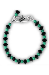 Vogue Crafts and Designs Pvt. Ltd. manufactures Turquoise and Crystal Bracelet at wholesale price.