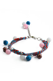 Vogue Crafts and Designs Pvt. Ltd. manufactures Woven Threads and Beads Bracelet at wholesale price.