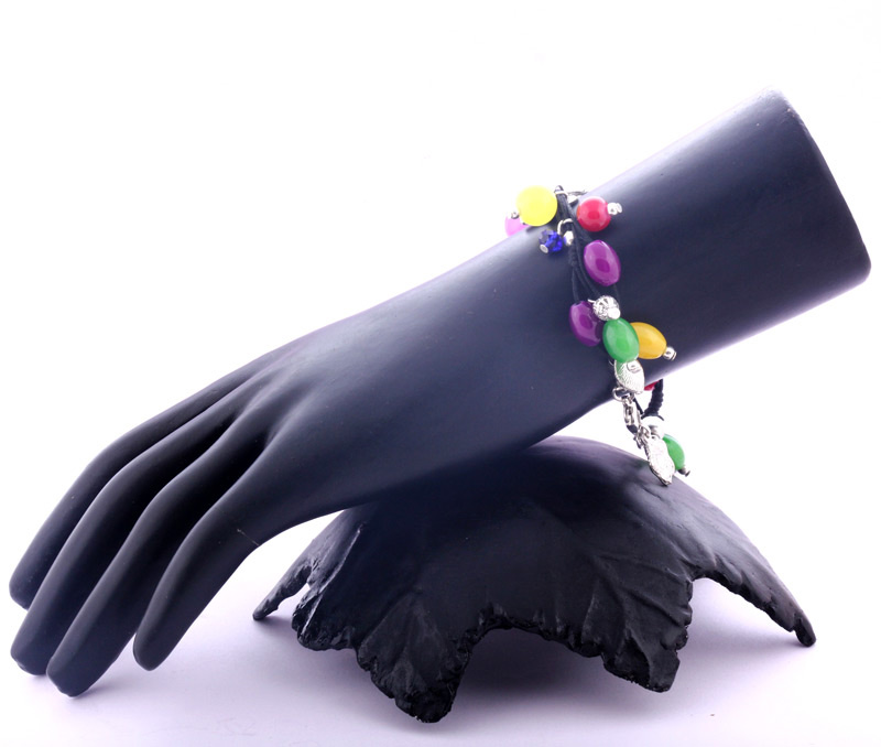 Vogue Crafts & Designs Pvt. Ltd. manufactures Multicolor Glass Drops Bracelet at wholesale price.