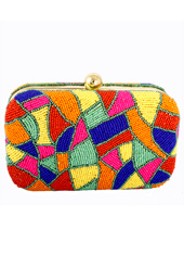 Vogue Crafts and Designs Pvt. Ltd. manufactures Colors of Happiness Clutch at wholesale price.