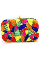 Vogue Crafts and Designs Pvt. Ltd. manufactures Colors and Beads Clutch at wholesale price.
