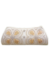 Vogue Crafts and Designs Pvt. Ltd. manufactures The Gold Flower Clutch at wholesale price.