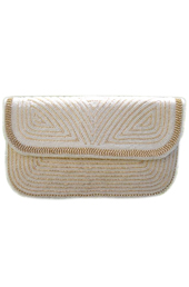 Vogue Crafts and Designs Pvt. Ltd. manufactures The White Envelope Clutch at wholesale price.
