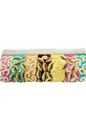 Vogue Crafts and Designs Pvt. Ltd. manufactures The Colored Ornates Clutch at wholesale price.