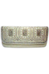 Vogue Crafts and Designs Pvt. Ltd. manufactures The White Glory Clutch at wholesale price.