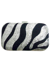 Vogue Crafts and Designs Pvt. Ltd. manufactures The Zebra Print Clutch at wholesale price.
