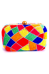 Vogue Crafts and Designs Pvt. Ltd. manufactures Colors of Love Box Clutch at wholesale price.