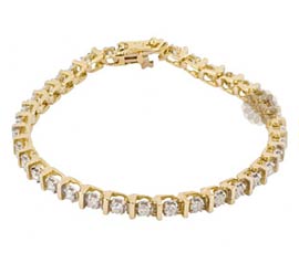 Luminous Gold and Diamond Anklet