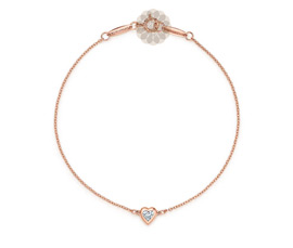 Vogue Crafts and Designs Pvt. Ltd. manufactures Rose Gold Heart Anklet at wholesale price.