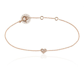 Vogue Crafts and Designs Pvt. Ltd. manufactures Diamond Heart Anklet at wholesale price.