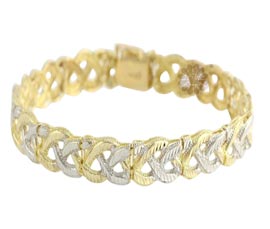 Vogue Crafts and Designs Pvt. Ltd. manufactures Braided Gold Bracelet at wholesale price.