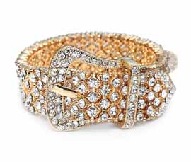 Vogue Crafts and Designs Pvt. Ltd. manufactures Buckle Belt Gold Bracelet at wholesale price.