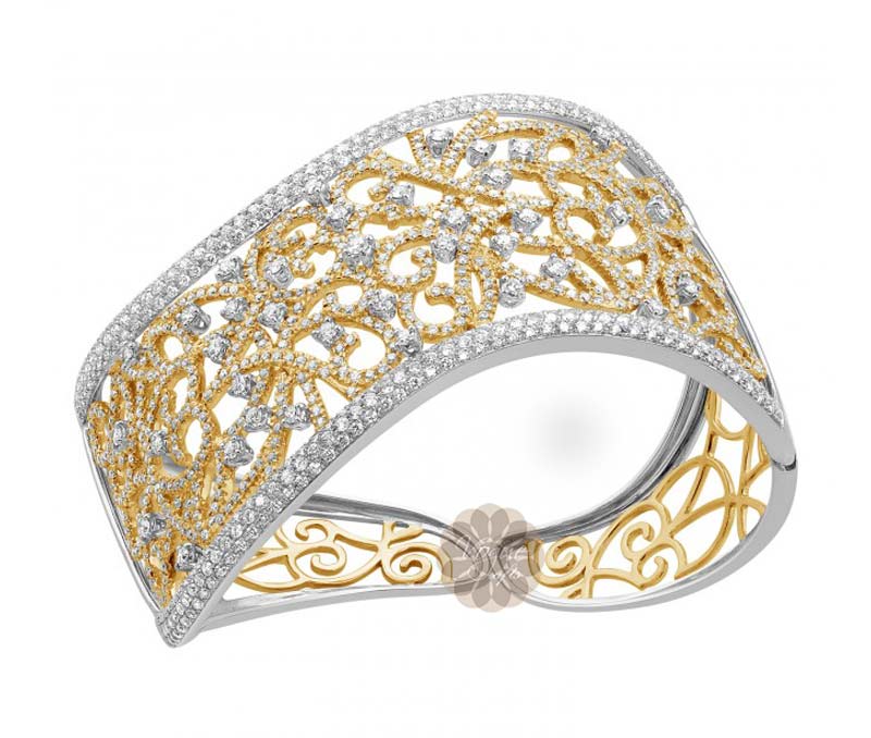 Vogue Crafts & Designs Pvt. Ltd. manufactures Antique Diamond and Gold Cuff at wholesale price.