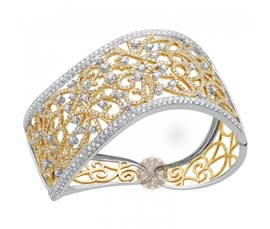 Vogue Crafts and Designs Pvt. Ltd. manufactures Antique Diamond and Gold Cuff at wholesale price.
