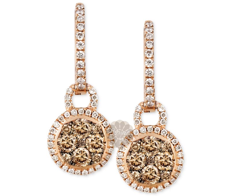 Vogue Crafts & Designs Pvt. Ltd. manufactures Rose Gold Drop Earrings at wholesale price.