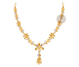 Vogue Crafts and Designs Pvt. Ltd. manufactures Two Tone Gold Necklace at wholesale price.