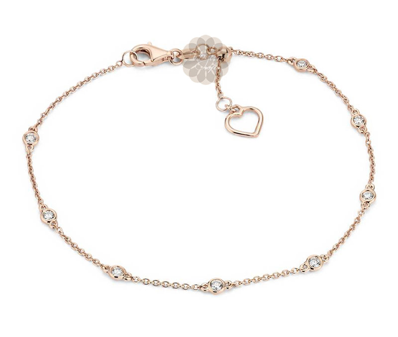 Vogue Crafts & Designs Pvt. Ltd. manufactures Rose Gold and Diamond Anklet at wholesale price.