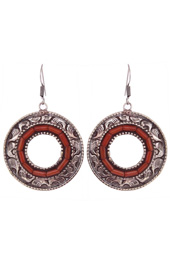 Vogue Crafts and Designs Pvt. Ltd. manufactures Circle of Coral Earrings at wholesale price.