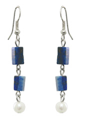 Vogue Crafts and Designs Pvt. Ltd. manufactures Blocks of Lapis Earrings at wholesale price.