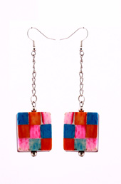 Vogue Crafts and Designs Pvt. Ltd. manufactures Colorful Square Earrings at wholesale price.