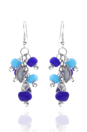 Vogue Crafts and Designs Pvt. Ltd. manufactures Blue Berries Earrings at wholesale price.