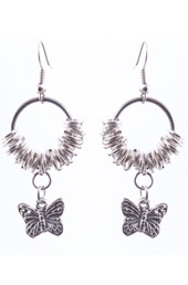 Vogue Crafts and Designs Pvt. Ltd. manufactures Butterfly and Rings Earrings at wholesale price.