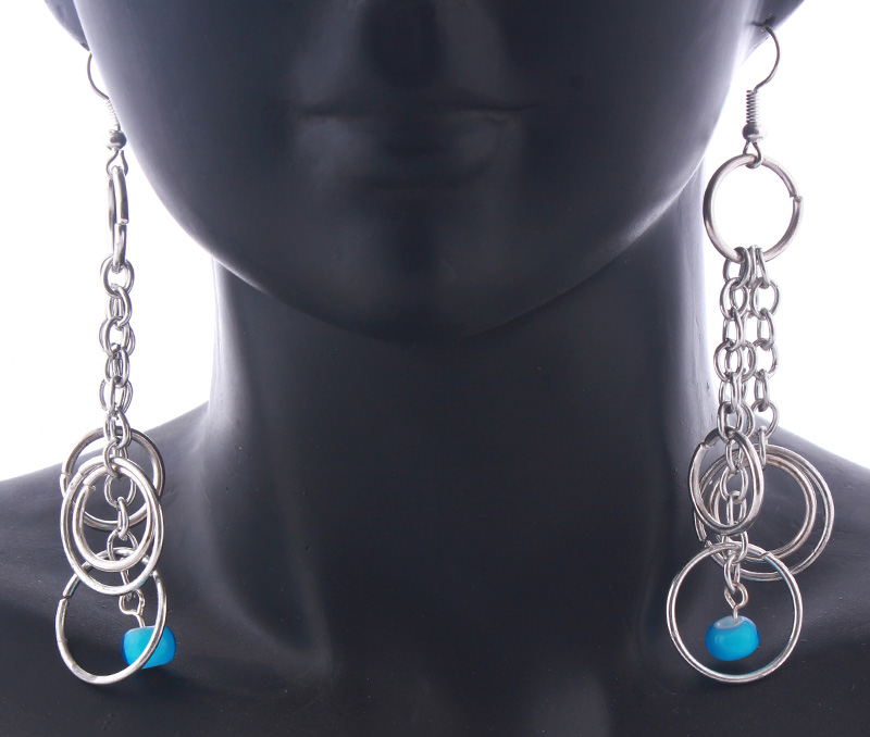 Vogue Crafts & Designs Pvt. Ltd. manufactures Circled Silver Earrings at wholesale price.