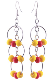 Vogue Crafts and Designs Pvt. Ltd. manufactures Caught between Yellow Earrings at wholesale price.