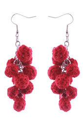 Vogue Crafts and Designs Pvt. Ltd. manufactures Cherry Bunch Earrings at wholesale price.