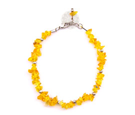 Vogue Crafts and Designs Pvt. Ltd. manufactures Yellow Beads Anklet at wholesale price.