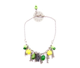 Vogue Crafts and Designs Pvt. Ltd. manufactures Floral Green and Yellow Anklet at wholesale price.