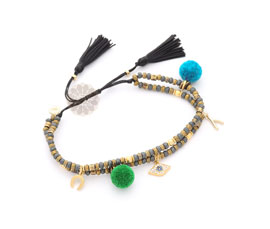 Vogue Crafts and Designs Pvt. Ltd. manufactures Pom Pom and Charm Anklet at wholesale price.