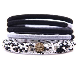 Vogue Crafts and Designs Pvt. Ltd. manufactures Thread and Bead Bangle Stack at wholesale price.