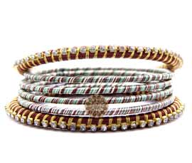 Vogue Crafts and Designs Pvt. Ltd. manufactures Ethnic Bangle Stack at wholesale price.