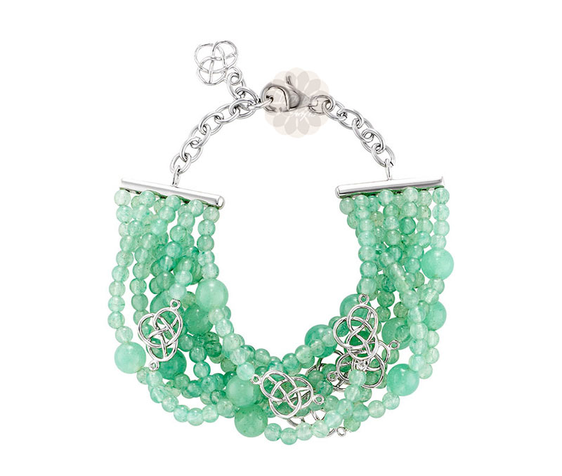 Vogue Crafts & Designs Pvt. Ltd. manufactures Green Love Charms Bracelet at wholesale price.