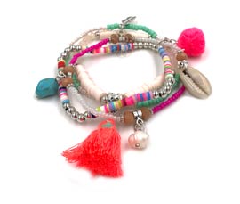 Vogue Crafts and Designs Pvt. Ltd. manufactures Sea Life Stack Bracelet at wholesale price.