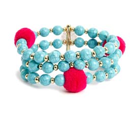 Vogue Crafts and Designs Pvt. Ltd. manufactures Thick Blue Bracelet at wholesale price.