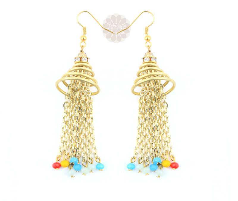 Vogue Crafts & Designs Pvt. Ltd. manufactures Perky Chain Earrings at wholesale price.