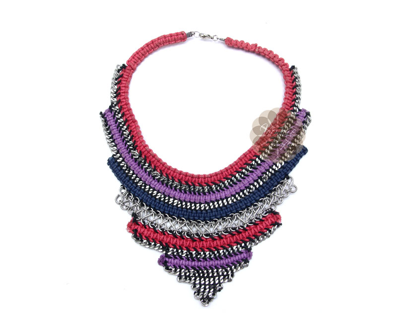 Vogue Crafts & Designs Pvt. Ltd. manufactures Weaved Chain and Thread Necklace at wholesale price.