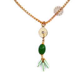 Vogue Crafts and Designs Pvt. Ltd. manufactures Casual Day Green Beads Pendant at wholesale price.