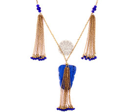 Vogue Crafts and Designs Pvt. Ltd. manufactures Blue and Golden Pendant at wholesale price.