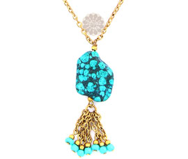 Vogue Crafts and Designs Pvt. Ltd. manufactures Turquoise Stone Pendant at wholesale price.