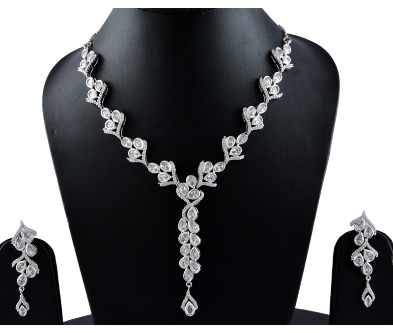 Vogue Crafts & Designs Pvt. Ltd. manufactures Beautiful ME Earrings-Necklace Set at wholesale price.